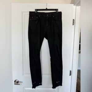 Saint Laurent Hedi Slimane Era Men's Dark Black Straight Jeans